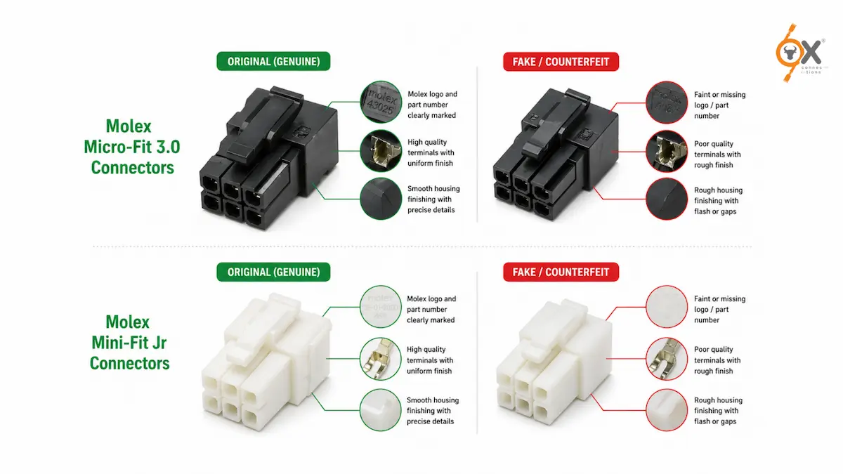 Molex Micro-Fit 3.0 and Mini-Fit Jr