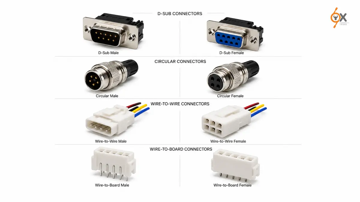 Male vs Female Connectors